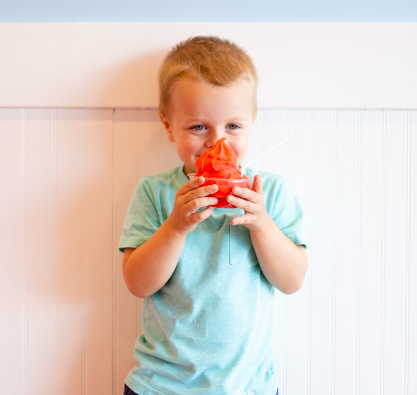 child eating ice cream 